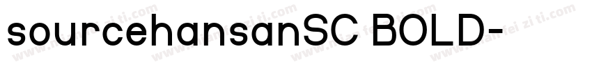 sourcehansanSC BOLD字体转换